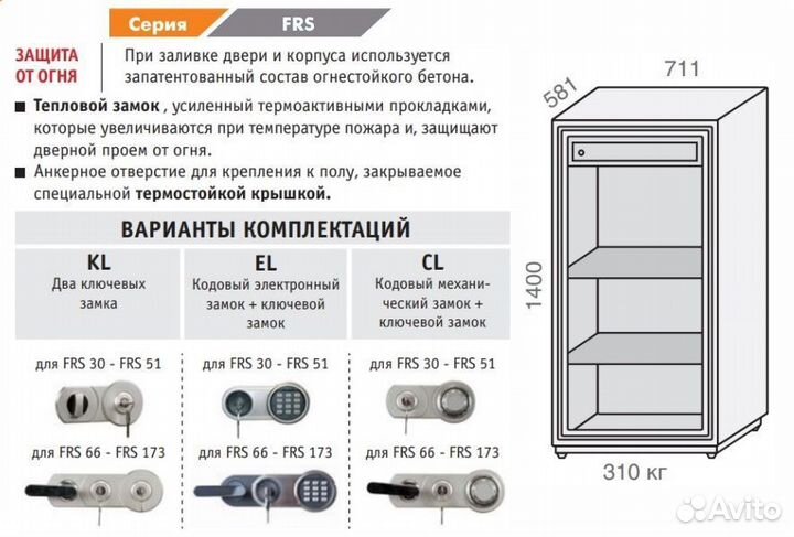 Сейф огнестойкий