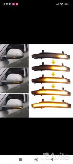 Динамические поворотники Skoda Octavia A5