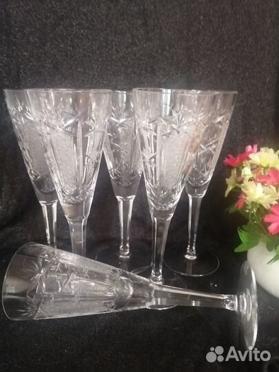 Фужеры хрустальные СССР