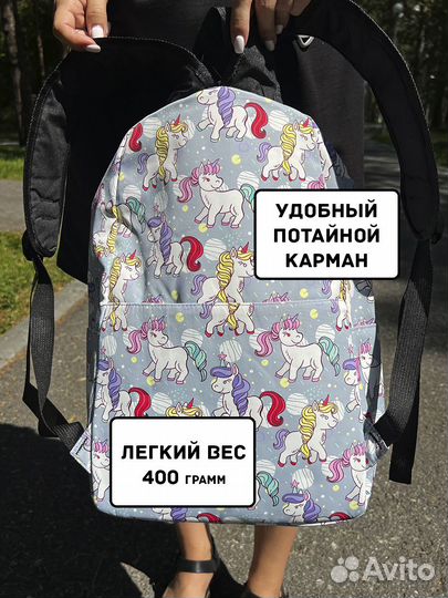 Рюкзак школьный для девочки, набор с пеналом