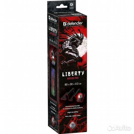Коврик игровой Defender, Liberty, 800x300x3 мм, ТК