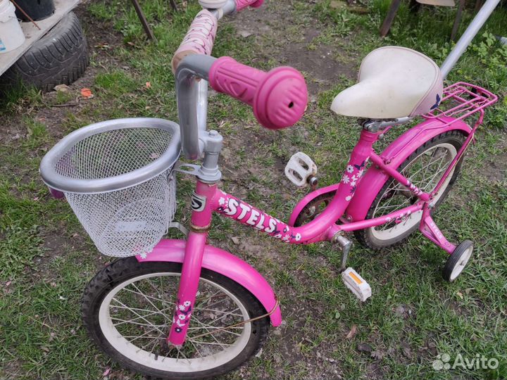 Детский велосипед с ручкой бу