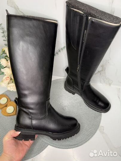 Сапоги женские зимние Новые кожаные El Tempo 38 39