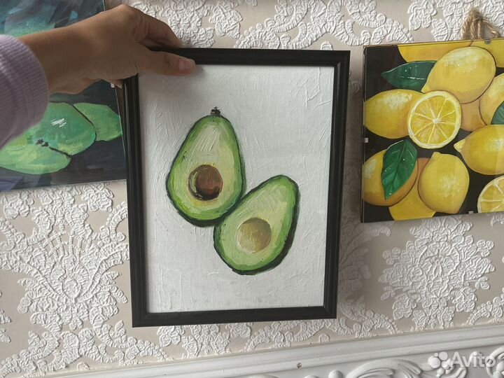 Интерьерная картина авокадо