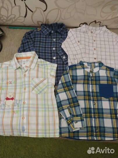 Рубашки толстовки на мальчика 80-86 см