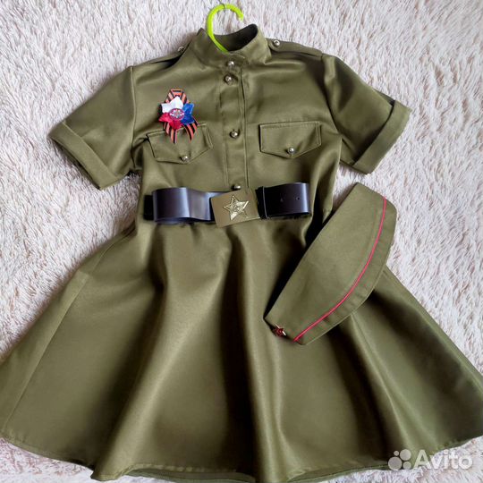 Для девочки Гимнастерка,военная форма к 9 Мая
