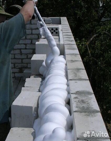 Утепление Пеноизолом / Пенополиуретаном ППУ