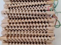 Спиральные деревянные бигуди для завивки волос