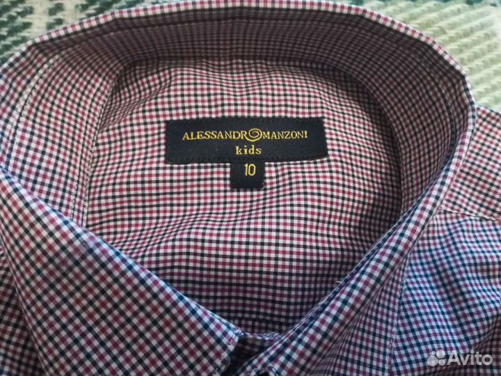 Рубашка детская в клетку