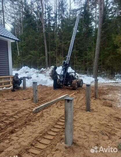 Фундамент на жб сваях под ключ / Жб сваи