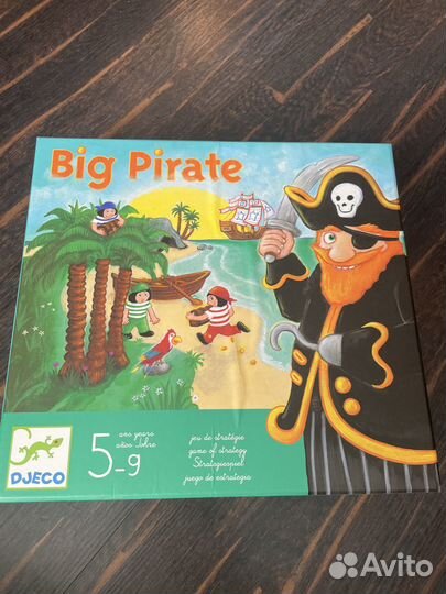 Детская настольная игра Djeco Big Pirate