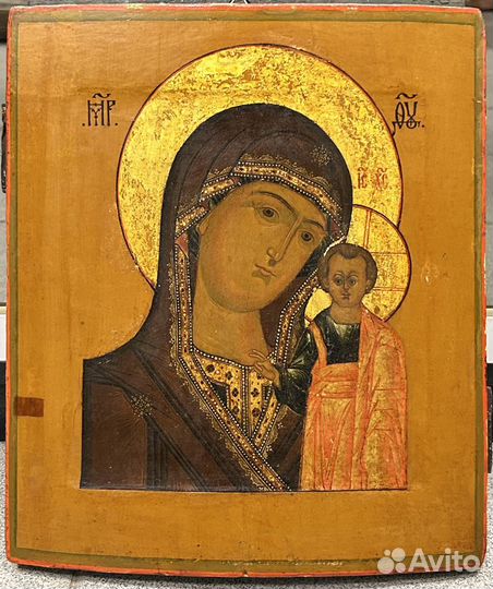 Икона Казанская Пресвятая Богородица Состояние Пис