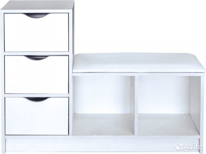 Тумба Moon 3 ящика с сиденьем