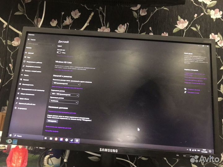 Монитор Samsung full hd 22 дюйма