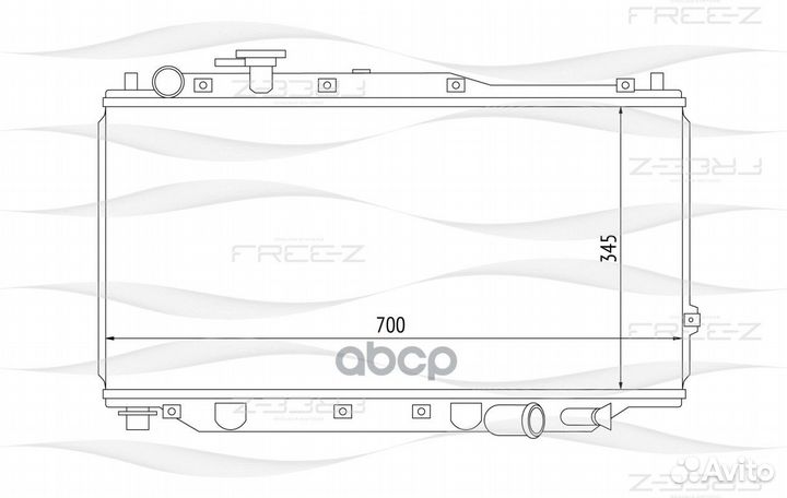 Радиатор KIA sephia/shuma 96- 1.5-1.8 MT