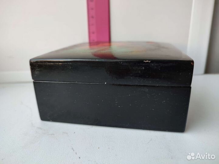 Шкатулка федоскино -лаковая миниатюра 