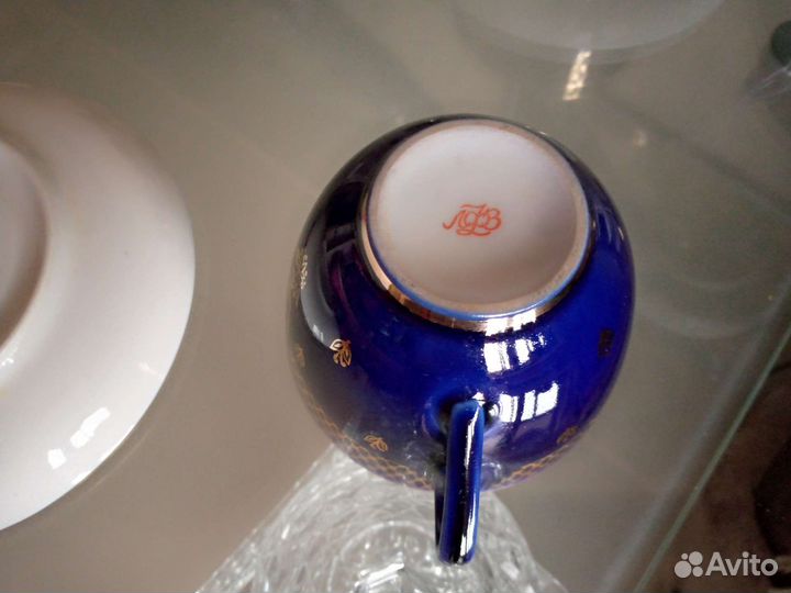 Сервиз чайный лфк кобальт высший сорт