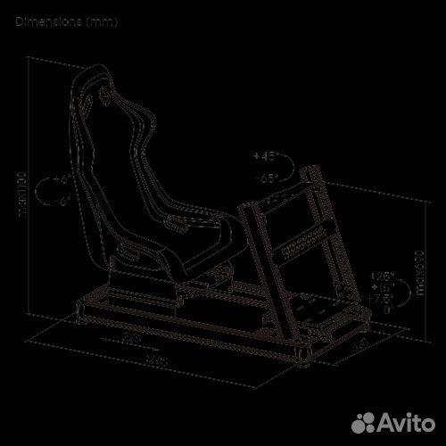 Кокпит для симрейсинга Simseat Evo