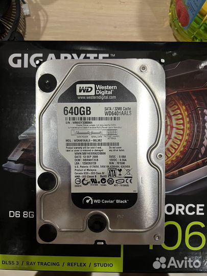 WD Black 640Gb