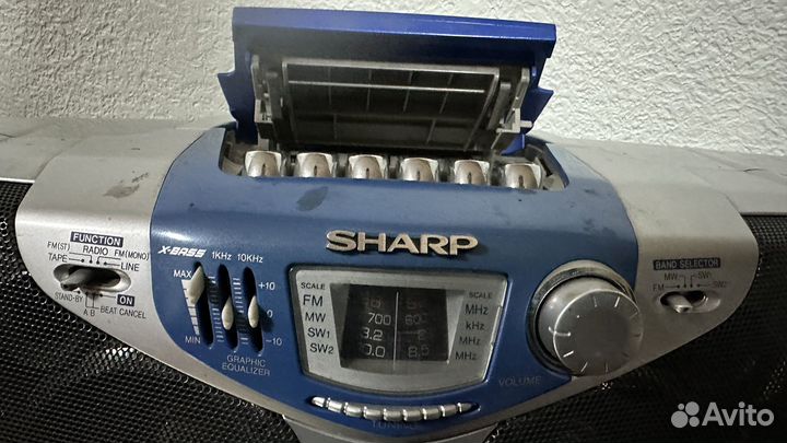 Магнитофон sharp кассетный