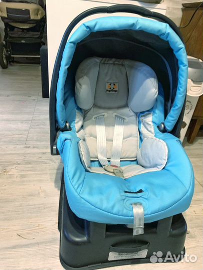Детское автокресло от 0+ peg-perego с isofix dase