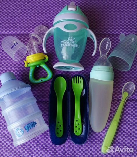 Поильник, ложки, ниблер