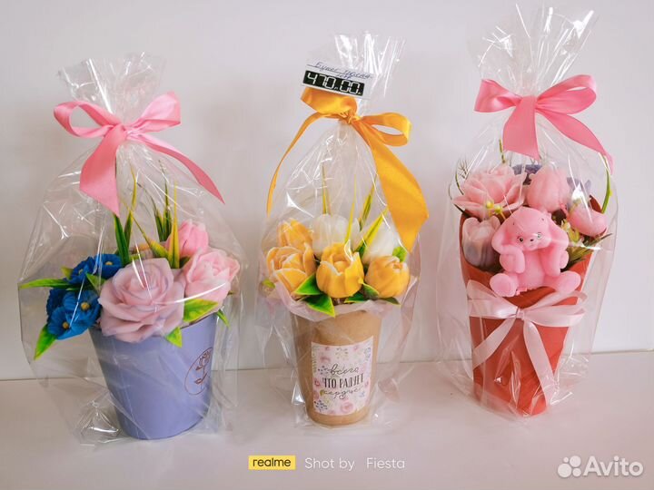 Букеты и наборы из мыла