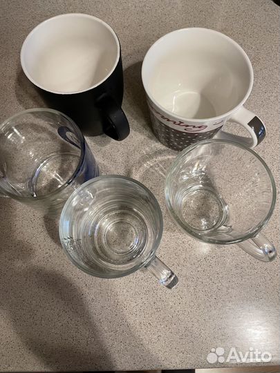 Кружки стеклянные