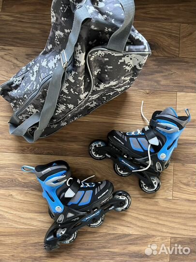 Ролики rollerblade детские spitfire 28-32 и сумка