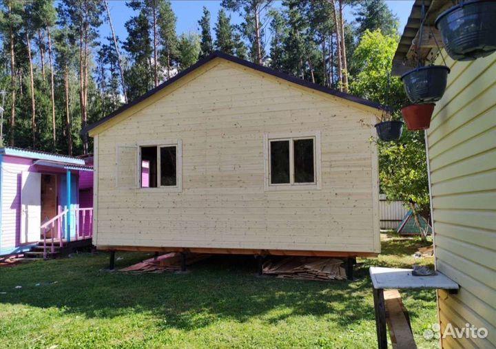 Каркасные дом летний вариант без утеплённо 10х6м