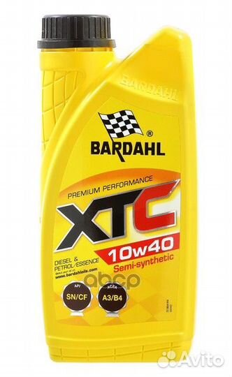 10W40 XTC SN/CF 1L (полусинт. моторное масло) B