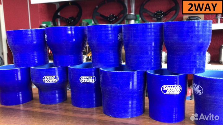 Силиконовые патрубки с переходом в ассортименте