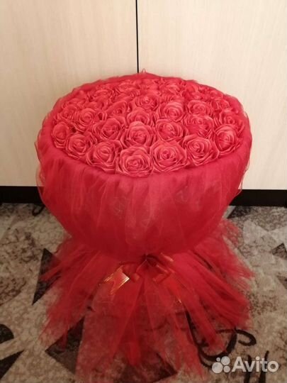 Букет из атласных лент