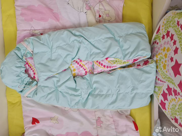 Конверт зимний на выписку или в коляску