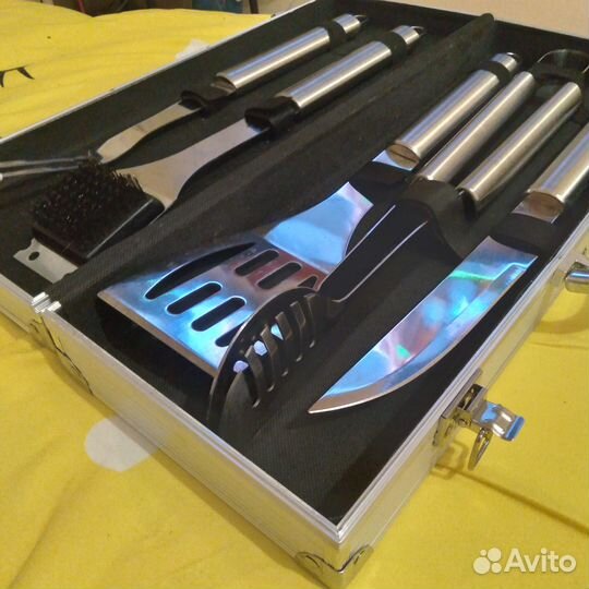 Шашлычный набор для пикника в чемодане