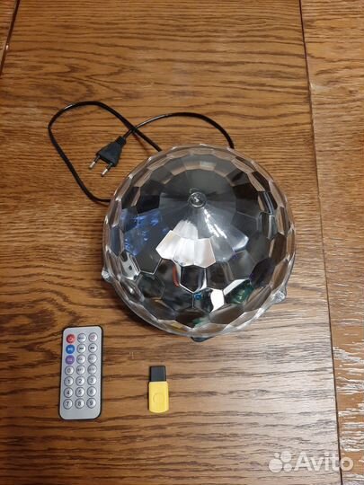Проектор музыкальный диско шар ночник
