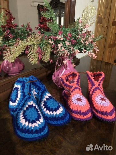 Вязанные носки ручной работы