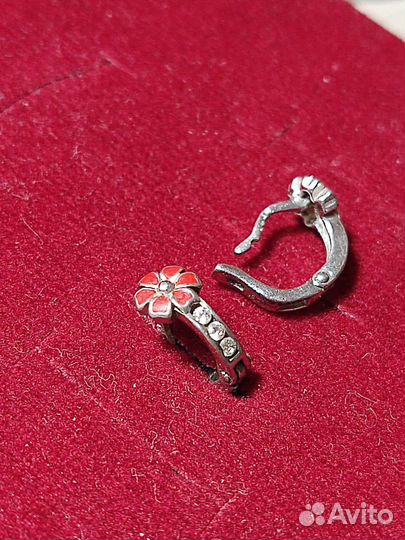 Серьги детские серебро