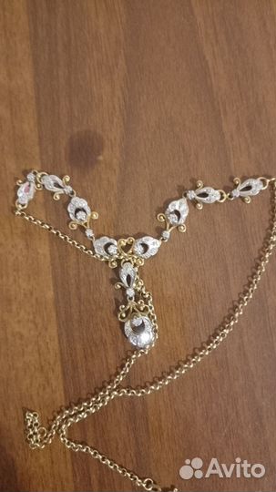 Золотое колье с бриллиантами