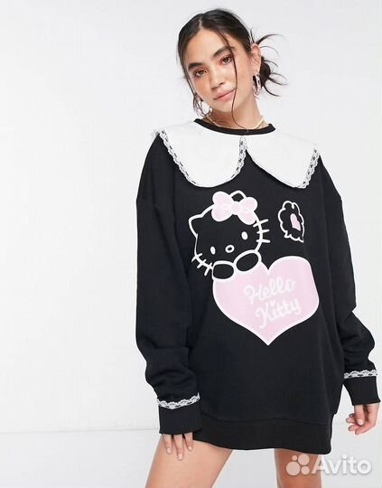 Свитшот оверсайз Hello Kitty