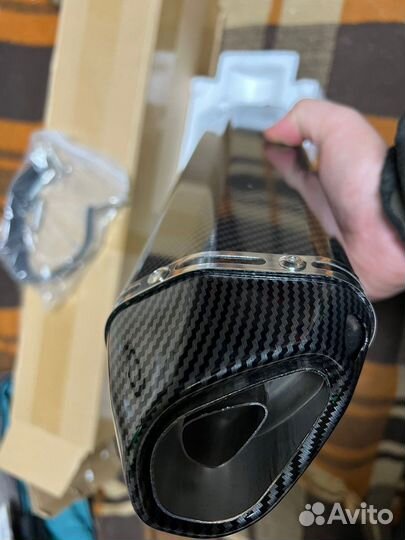 Глушитель мото эндуро акрапович 470мм