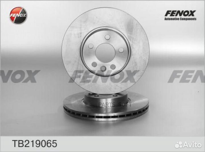 Fenox TB219065 Диск тормозной fenox TB219065