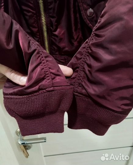 Новый бомбер Alpha industries MA-1 hooded natus S