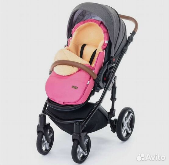 Зимний конверт детский из натуральной шерсти