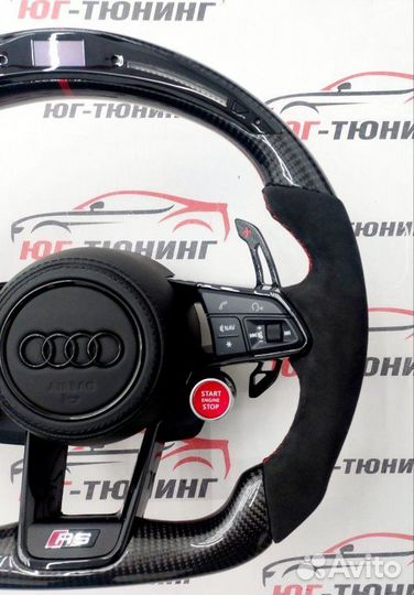 Руль audi RS карбон с дисплеем