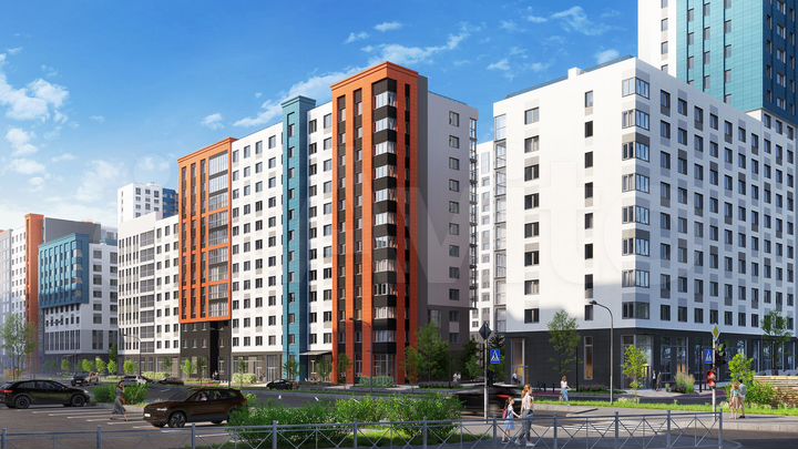 3-к. квартира, 76,7 м², 2/22 эт.