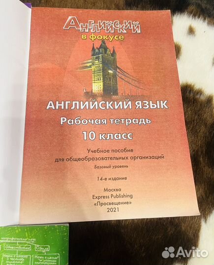 Английский язык раб.тетради 10,11 класс,география