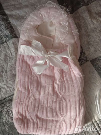 Конверт на выписку для девочки весна/осень