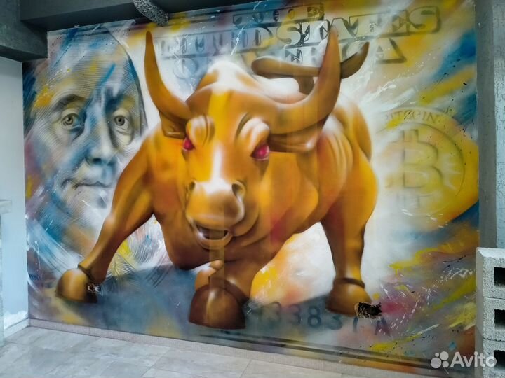 Художественная роспись стен, граффити оформление