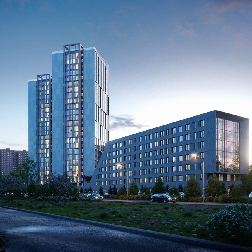 2-к. квартира, 47 м², 6/25 эт.